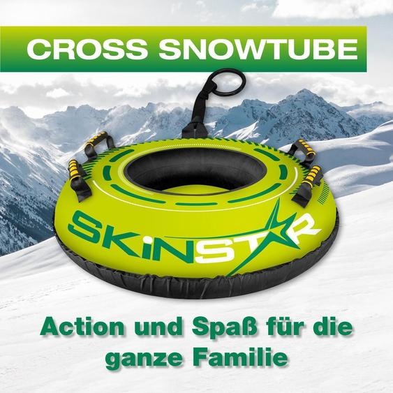 SkinStar CROSS Profi Snow Tube Ø100cm Luge Bob luge Pneus neige - Taille : GREEN-100 cm