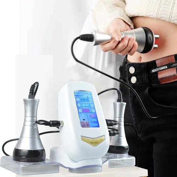 Skinterest Skinteres 3In1 thérapie sous vide Cavitation RF radiofréquence dissolvant de graisse corps minceur Machine ultrasons Massage façonnage outil