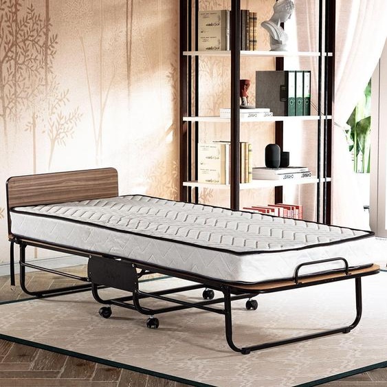 Skye Decor, Katlanir, lit pliant, blanc, coton, 80 x x 190 cm