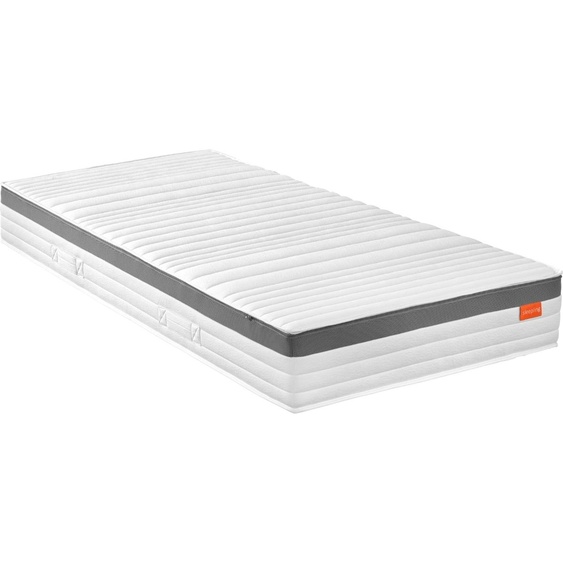 sleepling - Matelas à ressorts 1000 de qualité supérieure, 140 x 200 x 23 cm, 7 zones, revêtement en mousse froide, poignées réversibles, degré de fermeté 4, matelas à ressorts ensachés, blanc