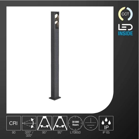 SLV Eskina Double LED Borne déclairage Frame IP65