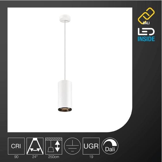 SLV Suspension NUMINOS XL / lampe de salon, éclairage intérieur, suspension salle à manger, LED, plafonnier / 2700K 36W 3290lm blanc dimmable 24Grad