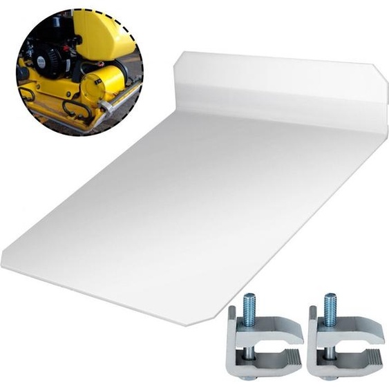 SM® - Plaque de compactage, plaque de compactage, tapis de bourrage avec clips de fixation