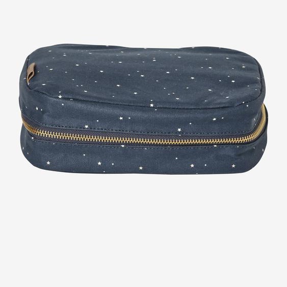 Snack box en coton enduit marine étoile