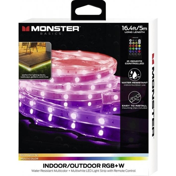 Snakebyte MLB71037WW MONSTER Lightstrip 5m multicolore & weiß