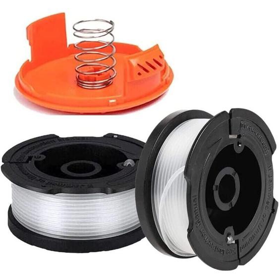SNQ - Bobine Fil Nylon Pièces de Rechange Coupe Bordure Black et Decker A6481 A6485 AF-100 (Longueur du Fil 9,1m Diamètre ⌀1,65mm) (Black & Decker
