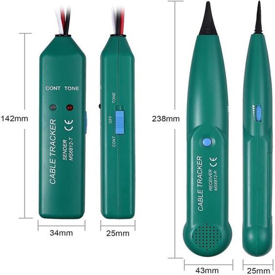 SNQ - Testeur de fil multifonctionnel, détecteur de câble,MS6812 detecteur cable robot tondeuse,Testeur de ligne de câble réseau de câble réseau