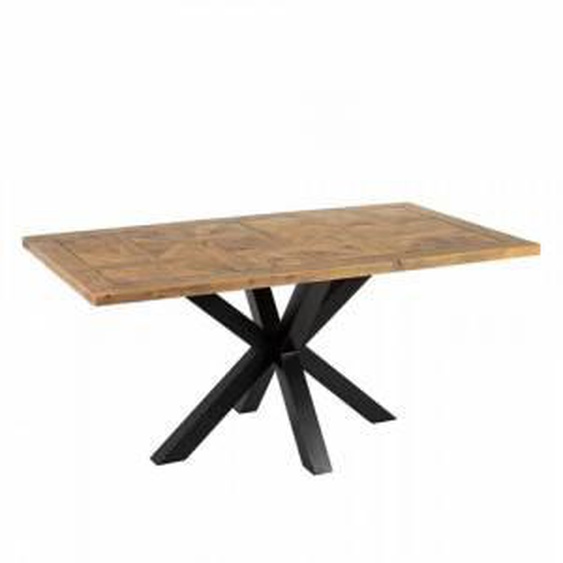 SO INSIDE Table a manger industrielle bois et métal 160x90 Edern