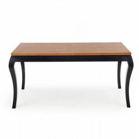 SO INSIDE Table baroque noir et bois extensible 160-200cm Louis
