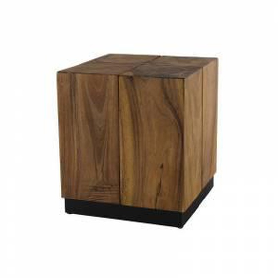 SO INSIDE Table dappoint carrée en bois de suar massif Forest