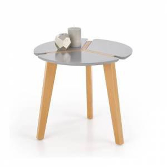 SO INSIDE Table dappoint ronde 50 cm grise design Akva
