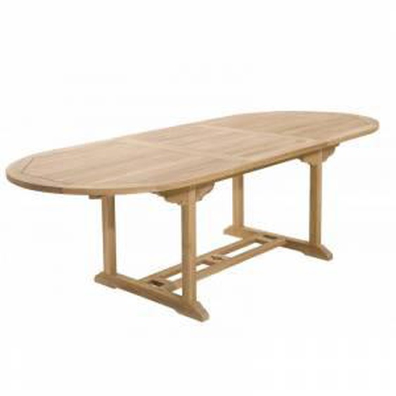 SO INSIDE Table ovale extensible en teck 180/240x100x75cm Summer