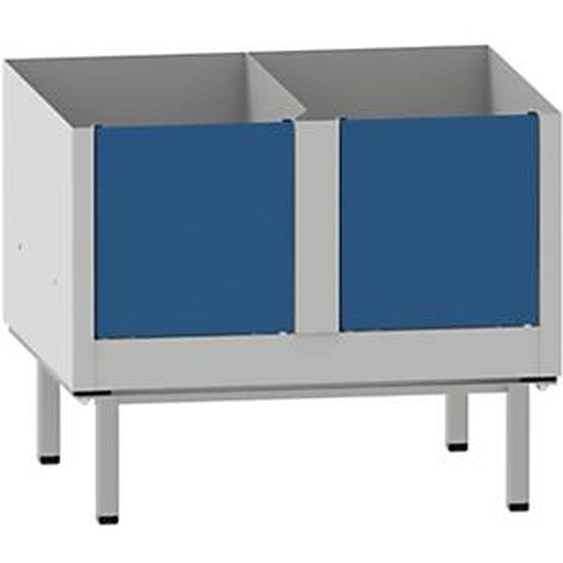 Socle pieds Vestiaire métal Budget industrie propre L.60 x H.12 cm