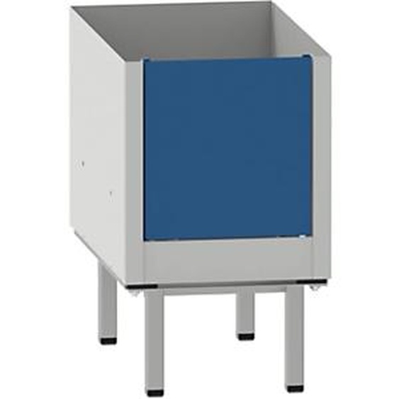 Socle pieds Vestiaire métal Budget industrie salissante L.40 x H.12 cm