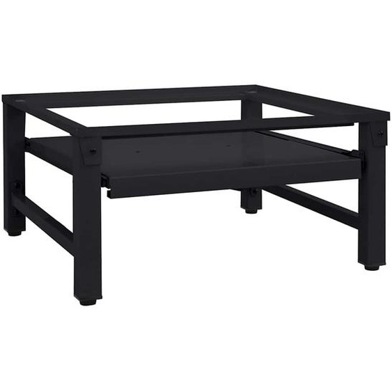 Socle pour Machine à Laver Noir 62 x 60,5 x 32,5 cm Acier