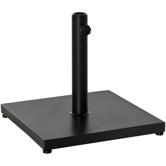 Socle pour parasol de terrasse - Pied de parasol - Avec roulettes - Acier - 45 × 45 × 39 cm - Réglable - Pour lextérieur - Montage requis