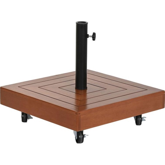Socle pour parasol DKD Home Decor Naturel Noir Métal Granit Ciment (48 x 48 x 39 cm)