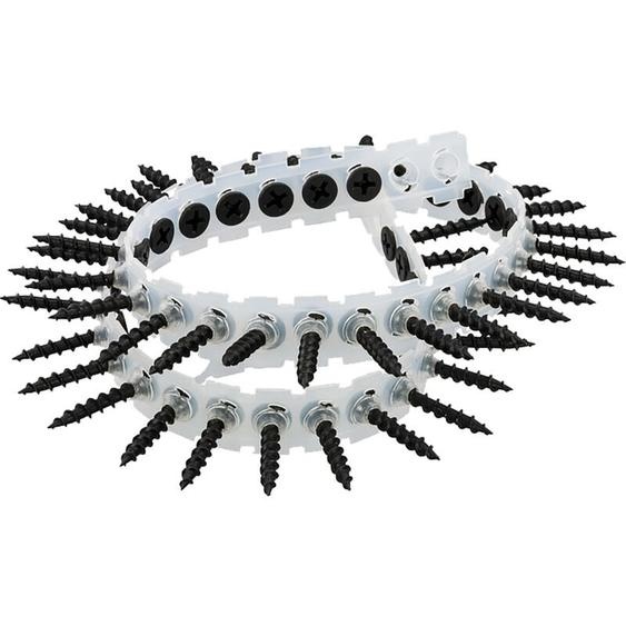 Sofragraf - Vis plaque de plâtre noir en bande universel 3.5 x 25 mm Boite de 1000 - senco - 35B25MP