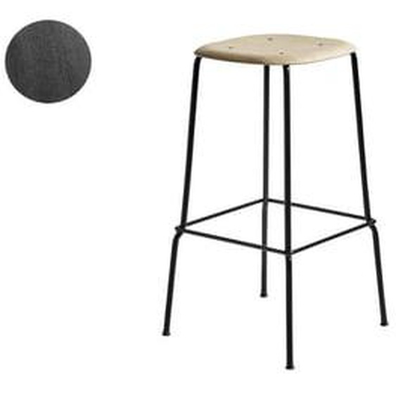 Soft Edge 80 Bar Stool - décapé noir - noir - 65 cm