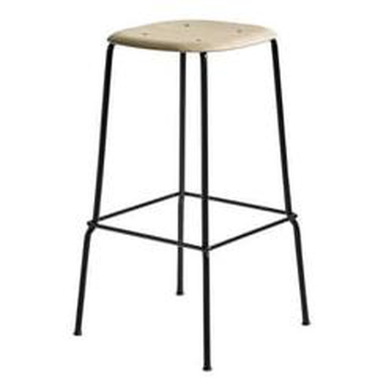 Soft Edge 80 Bar Stool - mat verni - noir - 75 cm