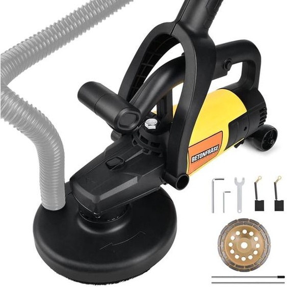 Solidchoice - Kit de ponceuse pour béton de 3800W avec disque abrasif diamanté