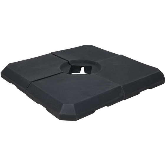 Solidchoice - Socle de parasol robuste, de couleur noire