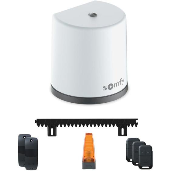 SOMFY 1246290 - Motorisation de portail coulissant Freevia Essential RTS - Livrée avec 3 télécommandes Keypop, feu clignotant, photocellules, et 4m