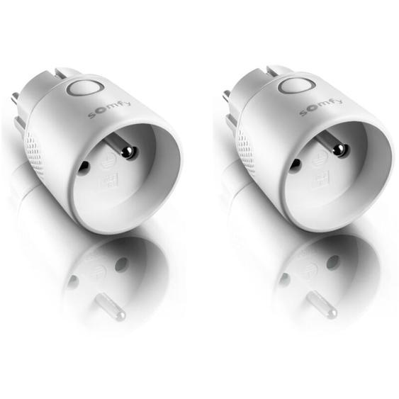 Somfy - 1870869 - 2 prises télécommandées on/off io intérieures connectées type e - Compatible app TaHoma