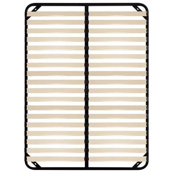 Bolli - Sommier 140x190cm sans pied Sommier à Lattes en Bois pour Adulte - Montage Facile