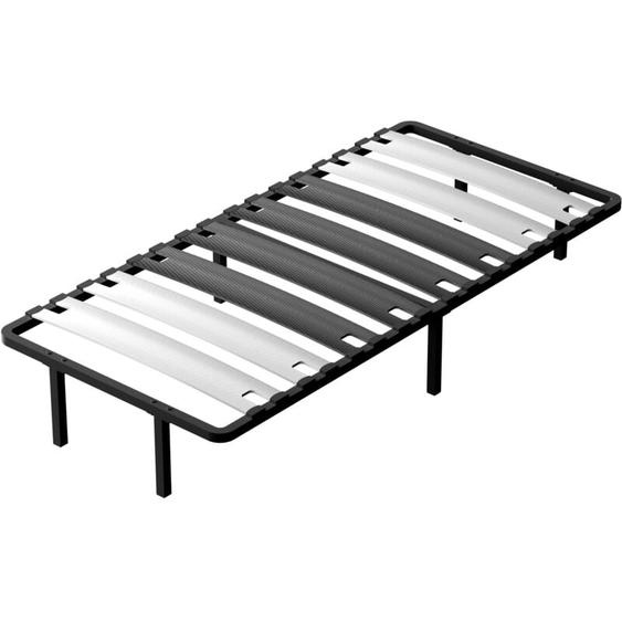 Sommier 90 x 190 cm, 8 Lattes de 125 mm, 6 Pieds, Lit 90 x 190cm, Montage Rapide, Sommiers à Lattes en Bois pour Adulte