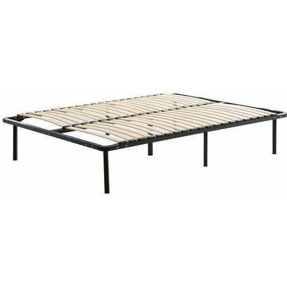 Sommier à lattes 180x200cm sur pieds en kit pour lit 2 places - Kosmi