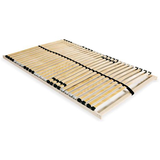 Sommier à lattes sans matelas avec 28 lattes 7 zones 140x200 cm