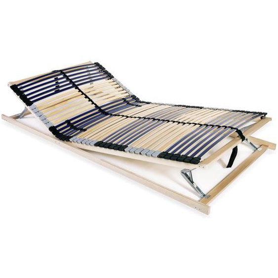 Sommier à lattes sans matelas avec 42 lattes 7 zones 140x200 cm