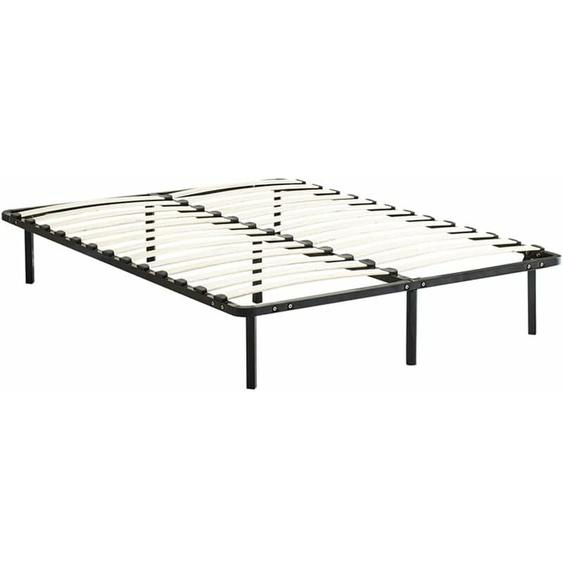 Dewinner - Sommier à Lattes sur Pieds-7 Pieds Inclus - Lit (140x190cm)