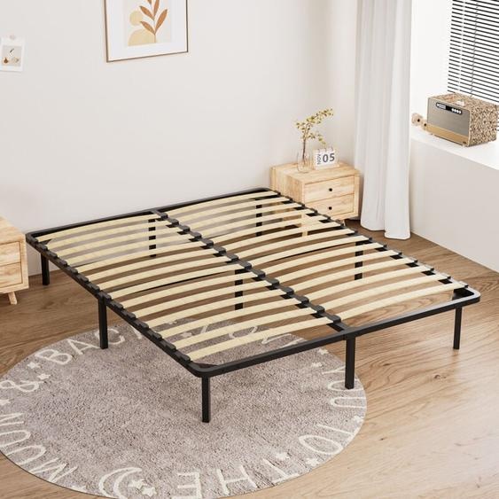 Sommier à Lattes sur Dewinner Pieds-7 Pieds Inclus - Lit (140x190cm)