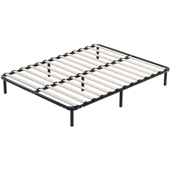 Stanew - Sommier à Lattes sur Pieds pour Adulte, 7 Pieds Inclus, Cadre de Lit 140x190cm,Montage Rapide et Facile(140x190cm)