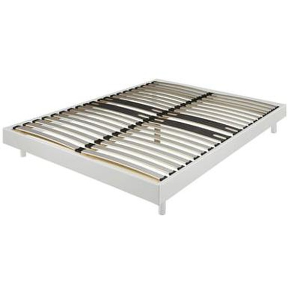 Sommier déco en Kit + pieds 90x190 - Decokit 18 lattes bois - Chêne clair - H. 13 cm