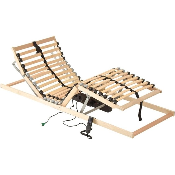 Sommier à lattes électrique sans matelas avec 7 zones 90x200 cm