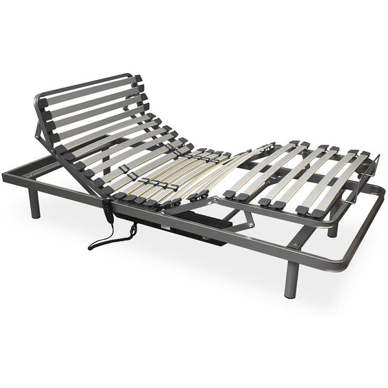 Sommier électrique Flexipro, 5 positions, 90x190 cm, structure renforcée