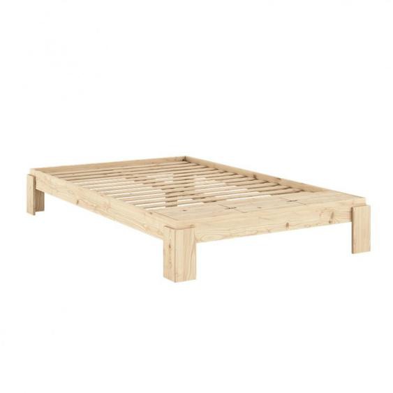 Sommier futon couchage 140 cm LAYERS BED pin laqué banc rangement intégré