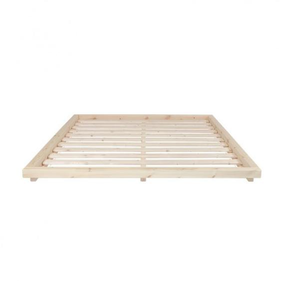 Sommier futon DOCK BED pin laqué naturel  couchage 180 cm