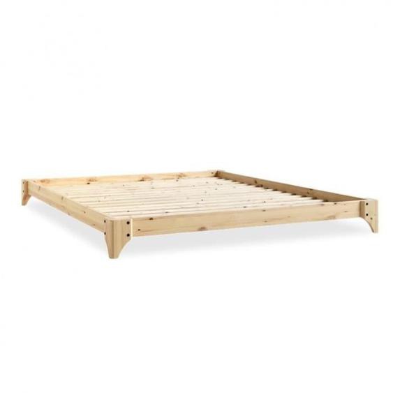 Sommier futon ELAN BED pin laqué naturel couchage 140 cm natural Bois Inside75