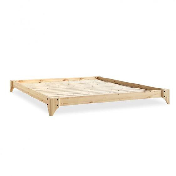 Sommier futon ELAN BED pin laqué naturel  couchage 160 cm