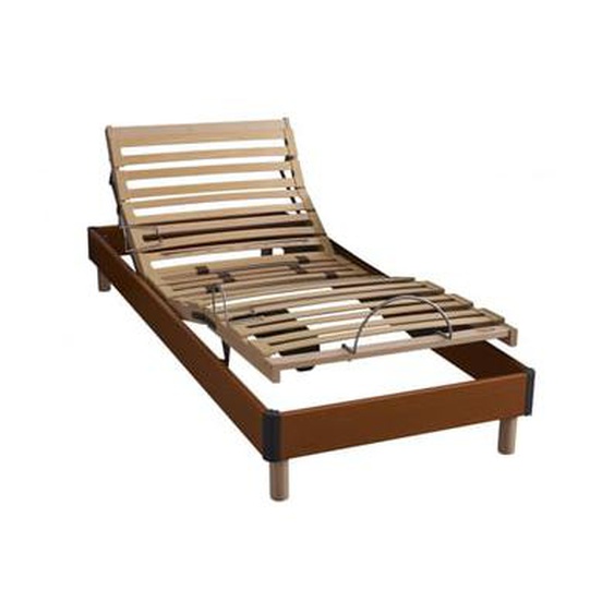 Sommier relaxation avec réglage fermeté au niveau lombaire 90x190