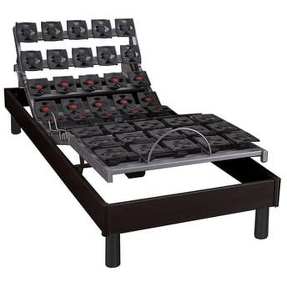 Sommier relaxation avec réglage fermeté au niveau lombaire 90x200
