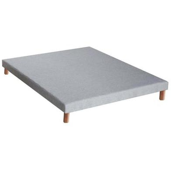 Sommier tapissier à lattes gris anthracite, 12 cm, Made in France