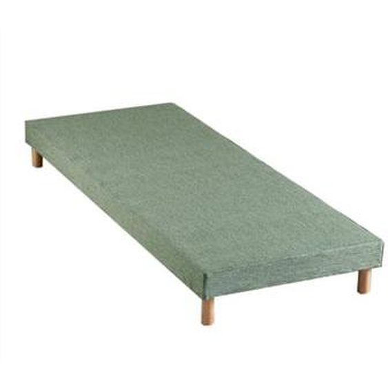 Sommier tapissier à lattes vert celadon made in France