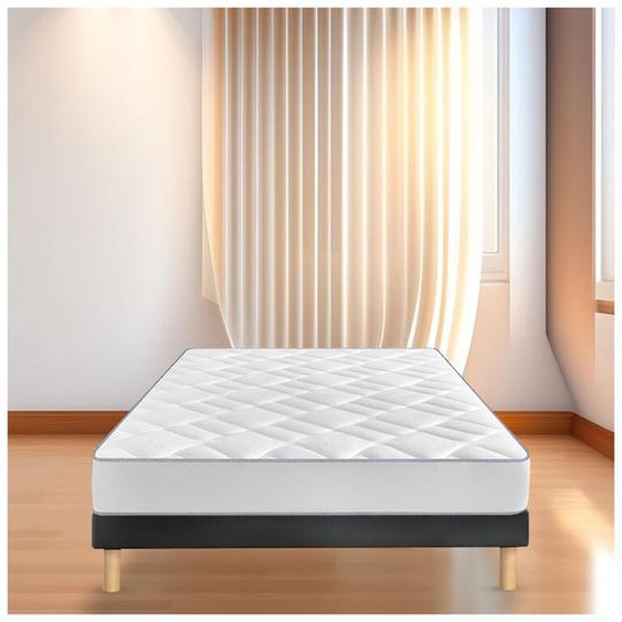 Bysommiflex - sommier tapissier noir 120X190FABRICATION francaise artisanalepieds offerthauteur avec pieds 27CM