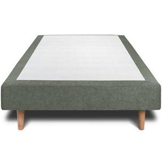Sommier Tapissier Tissu Noir H29cm