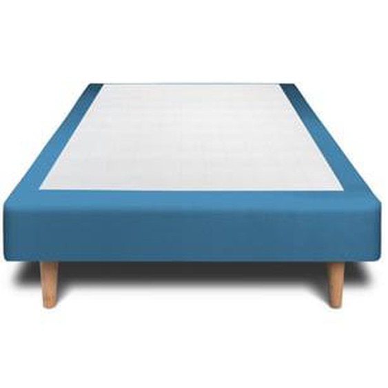 Sommier Tapissier Velours Gris anthracite H35cm
